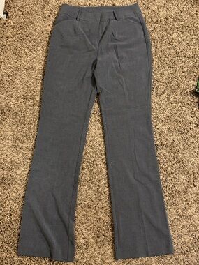 Gray Women's Dress Pants - Straight Leg